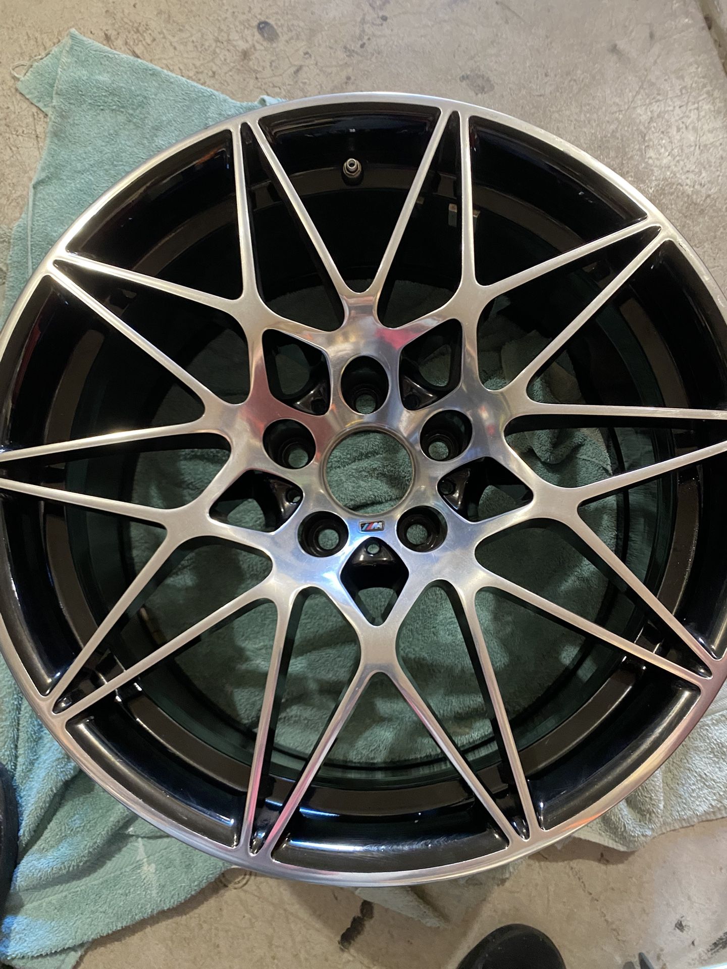 BMW 666m Rear Wheel. 20x10” Black.