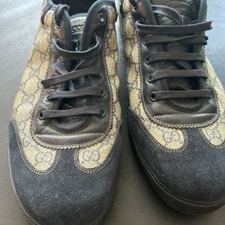 Gucci Sneakers Blue Suede 