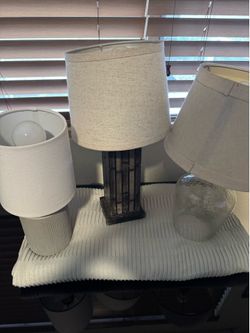 Table lamps (3 - assorted)