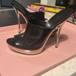 Gucci Shoes Black And Chrome 