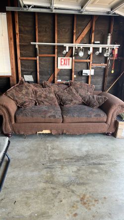 Brown sofa