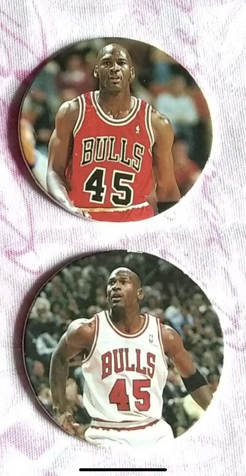 Pogs# 45 & 37. Michael Jordan