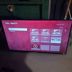 50 Inch TCL TV With Roku 