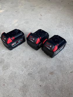 Milwakee batteries, charger