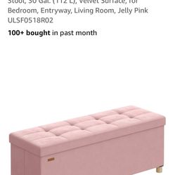 Blush pink Ottoman 