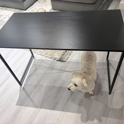 Black desk