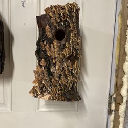 Tree Bark Bird Houses