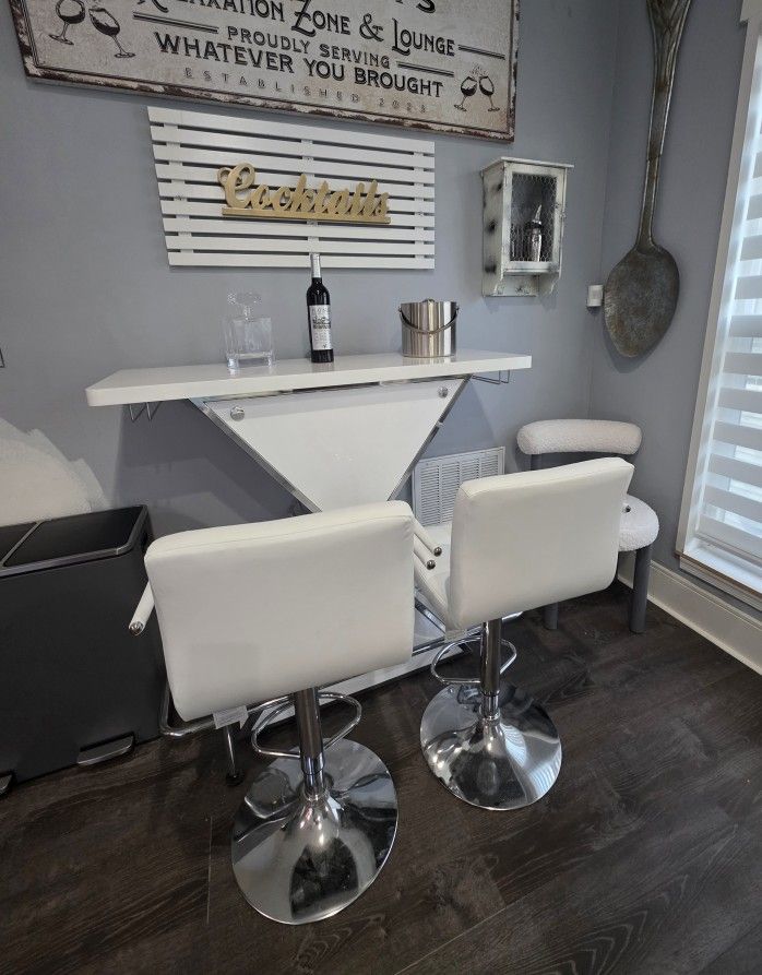Bar And Bar Stools (Selling as Set)
