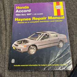 Repair Manual Honda Accord 1(contact info removed)