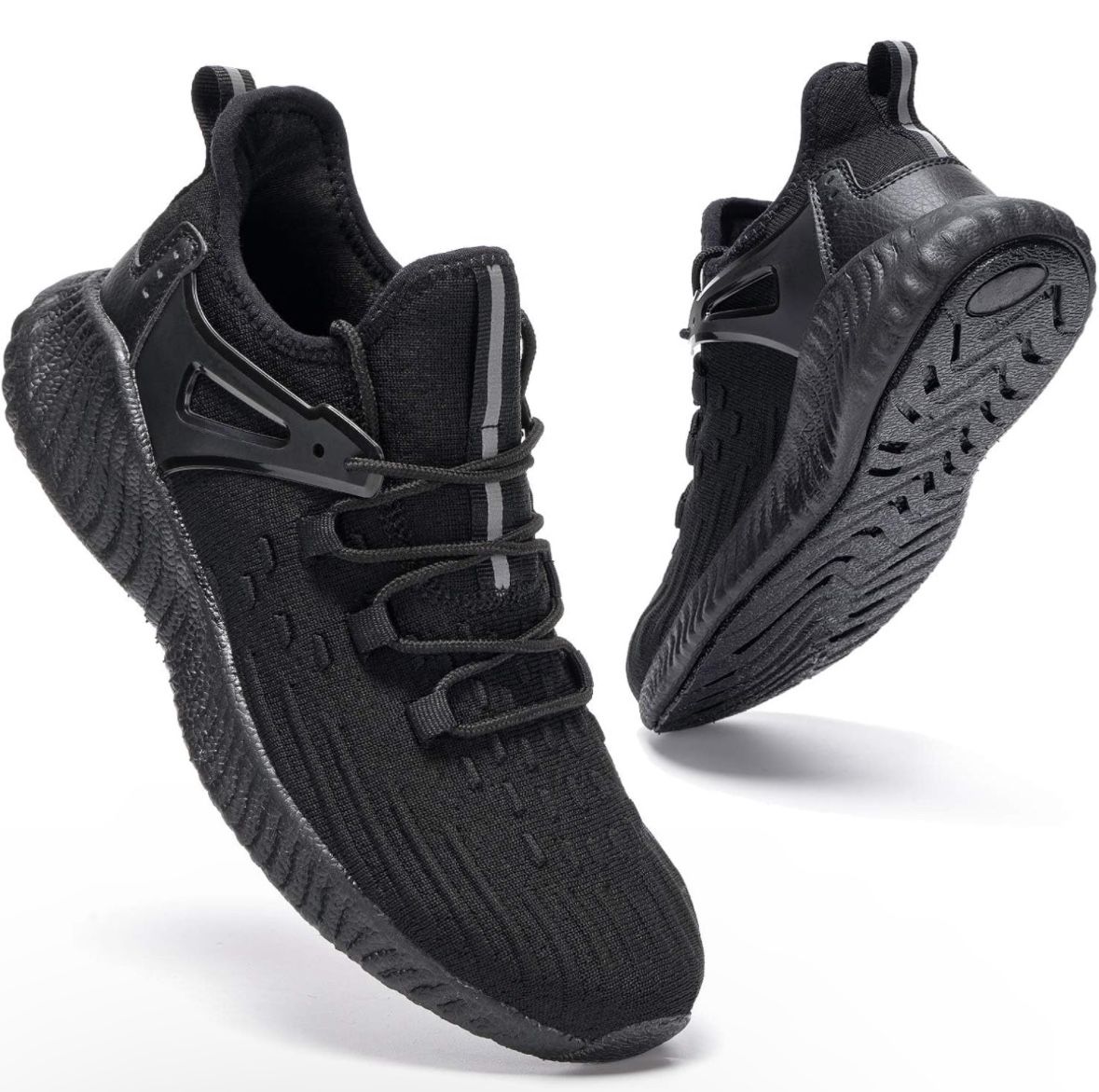 Men's Slip On Tennis Shoes - Athletic Walking Casual, Non-Slip Sneakers, Size 10, Black