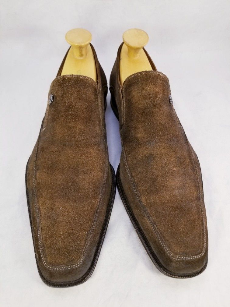 DESIGNER MEZLAN AQUILA  MEN SHOES LOAFERS SLIP ON BROWN SUEDE SIZE 10 M EUC Mezlan | Shoes | Designer Mezlan Aquila Men Shoes Loafers  main image 3