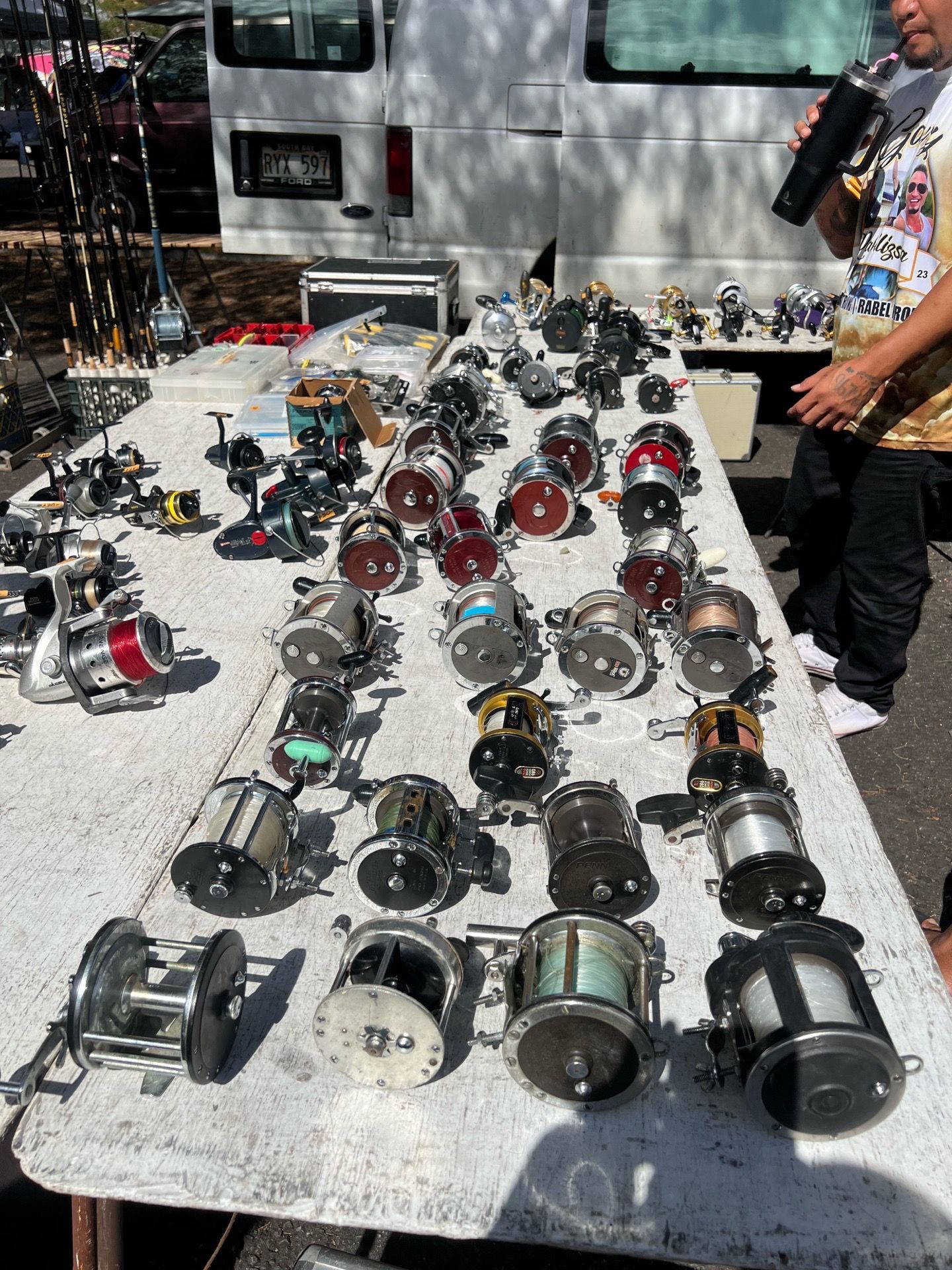 Tuna fishing rods and reels