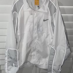 Men's Nike NOCTA NRZ FZ Track Jacket White Drake Sweater Size L