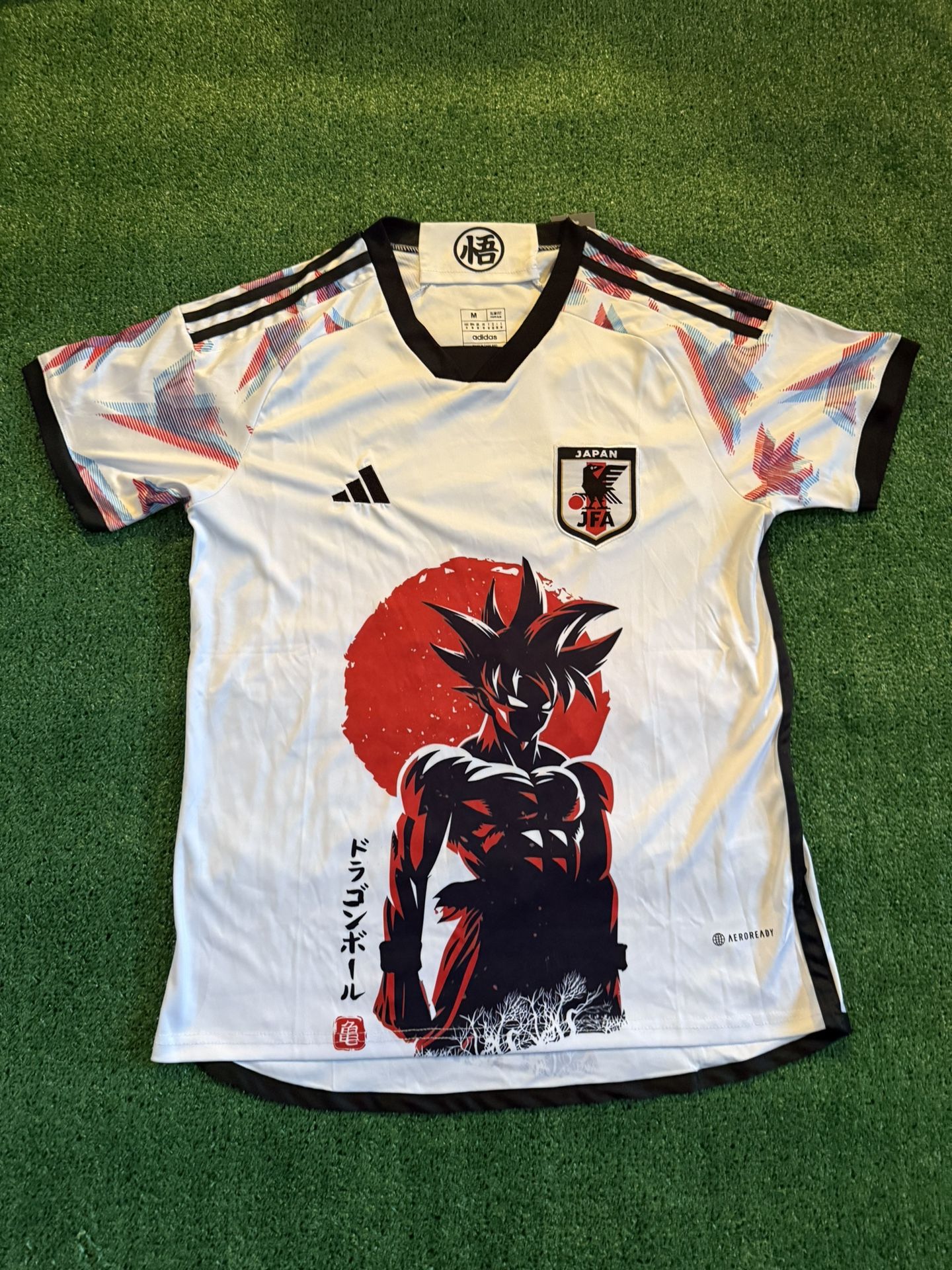 Japan White Goku Soccer Jersey