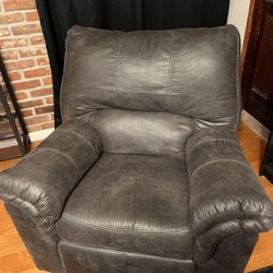Grey Ashley Furniture Recliner 