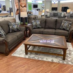 Miltonwood Teak Living Room Set (SOFA and LOVESEAT