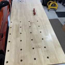 Custom Upgraded Work Bench With Power Strip