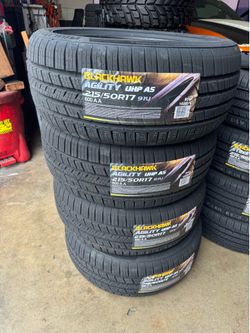 Brand new Blackhawk agility 215 50R 17 tires
