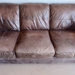 Italian Leather Couch And Chairs