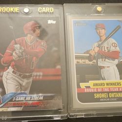 Shohei Ohtani rookie cards. .. ones a error card