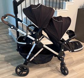 Mockingbird Double Stroller + 2nd Seat + Graco Adapter