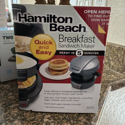 Hamilton Beach Breakfast Sandwich Maker 25475 