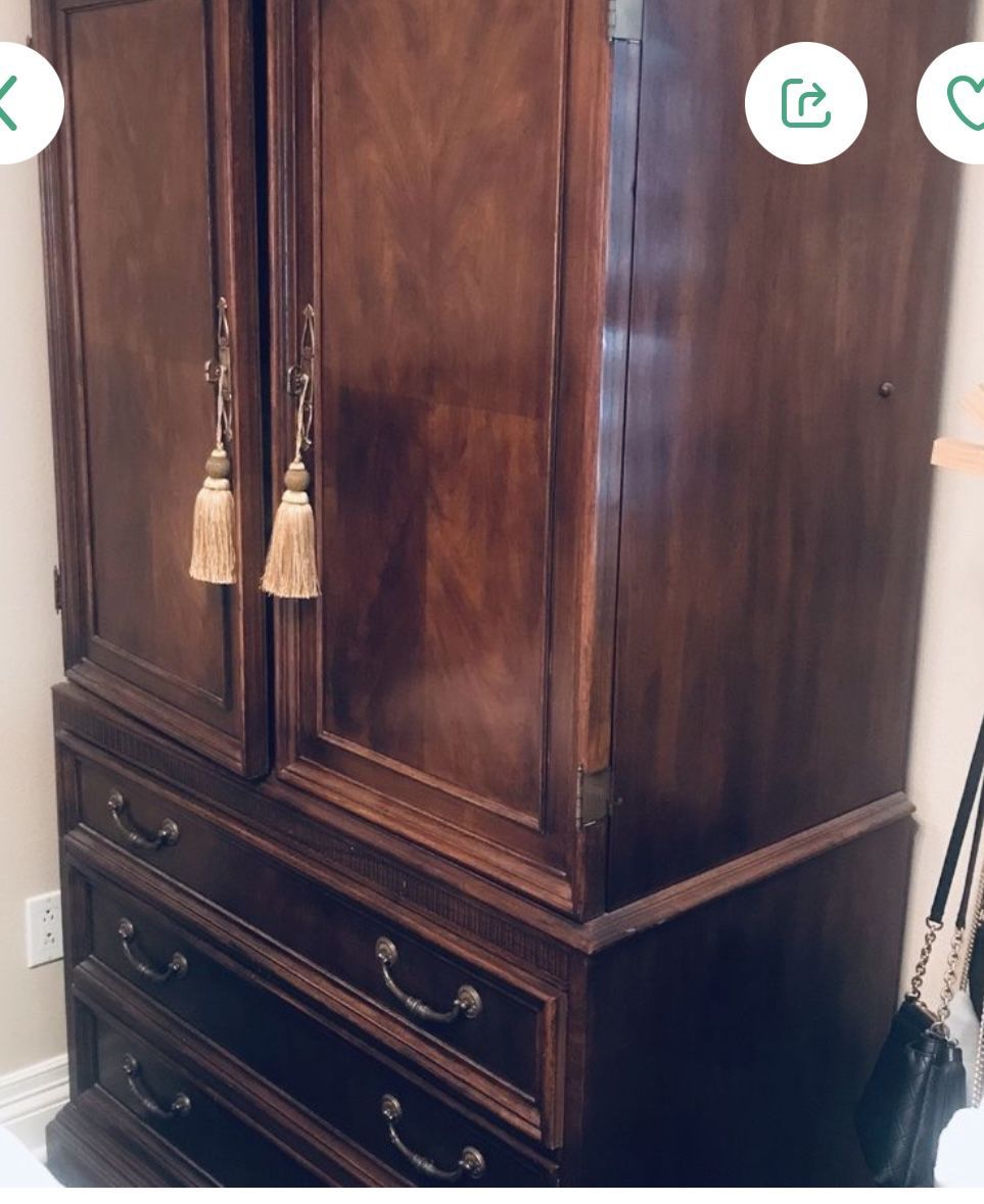 Armoire With 4 Large Deep Drawers 