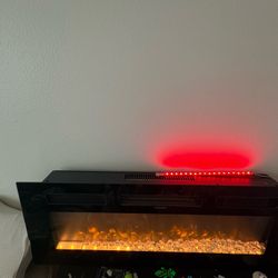 INDOOR/outdoor Portable Glass LED FIRE PLACE 