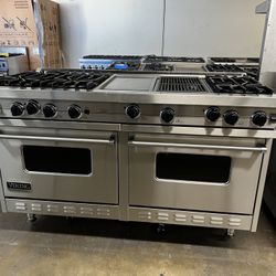 Viking 60”Wide All Gas Range Stove In Stainless Steel 