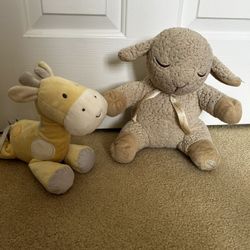 Soothing Sleep Sheep $14 And Musical/Moving Giraffe $8