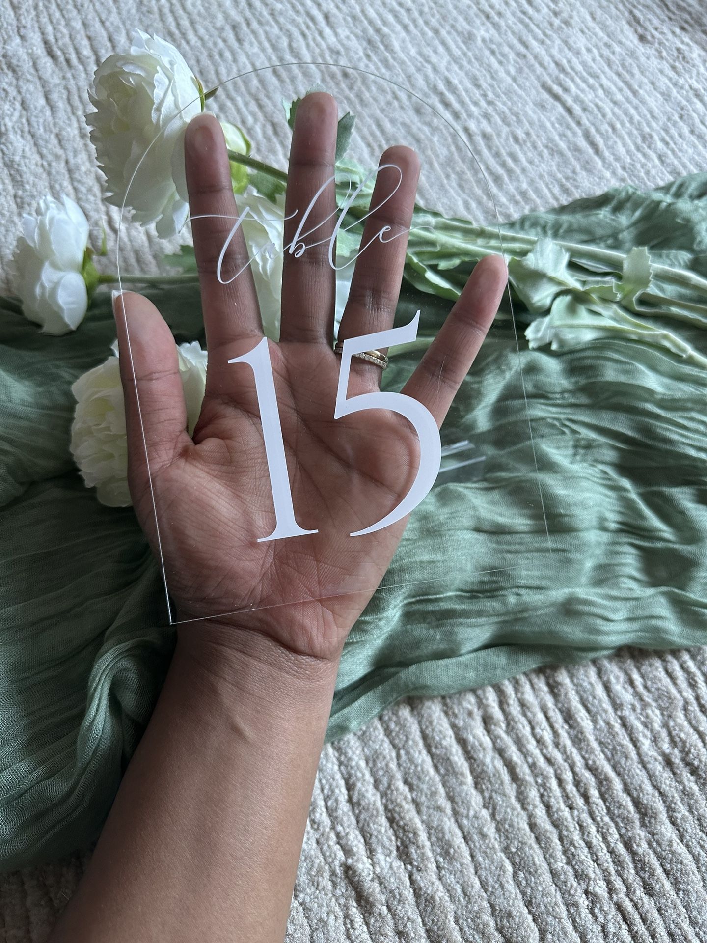 Acrylic Table Numbers