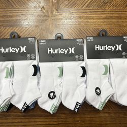 NWT Hurley Men's cushioned ultra soft Low Cut Socks 18 pairs 