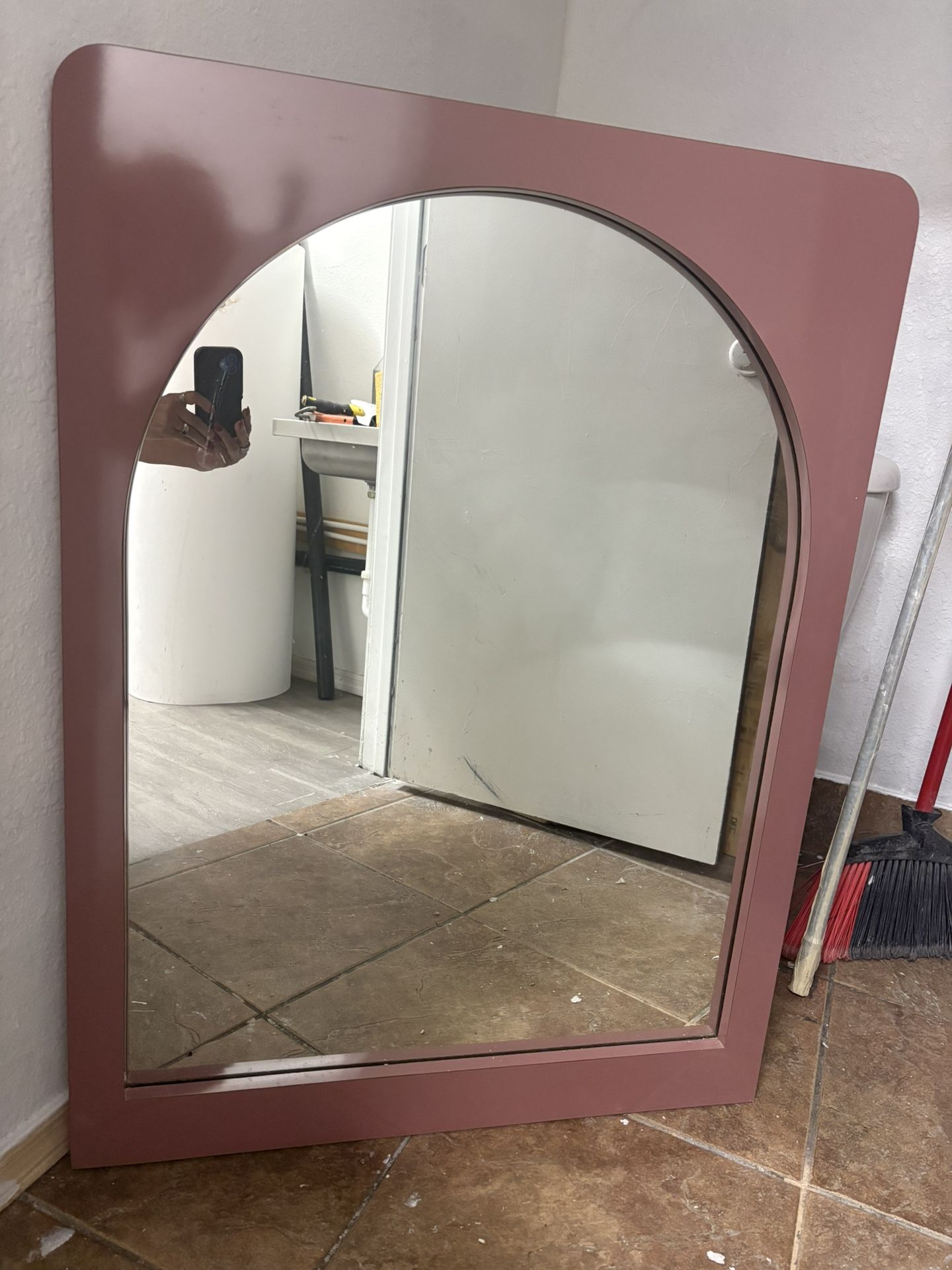 Antique Rose Mirror Heavy
