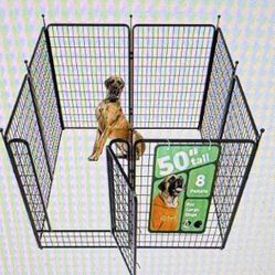 FXW Rollick 50 "  8 Panels With Gate.  Indoor, Outdoor  Dividers Or Large Crate. Barely Used...new Condition. 