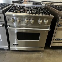 Viking 30”Wide All Gas Range Stove Stainless Steel 