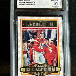 2020 Donruss 🔥 Patrick Mahomes 🔥 Champ is Here GMA 10 💎 Mint - Kansas City Chiefs