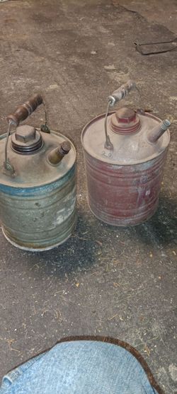 Vintage gas cans
