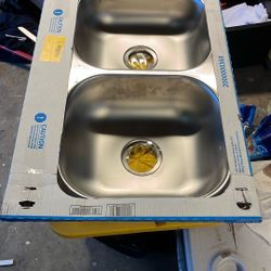 33”x22 Daytona Double Basin Sink 