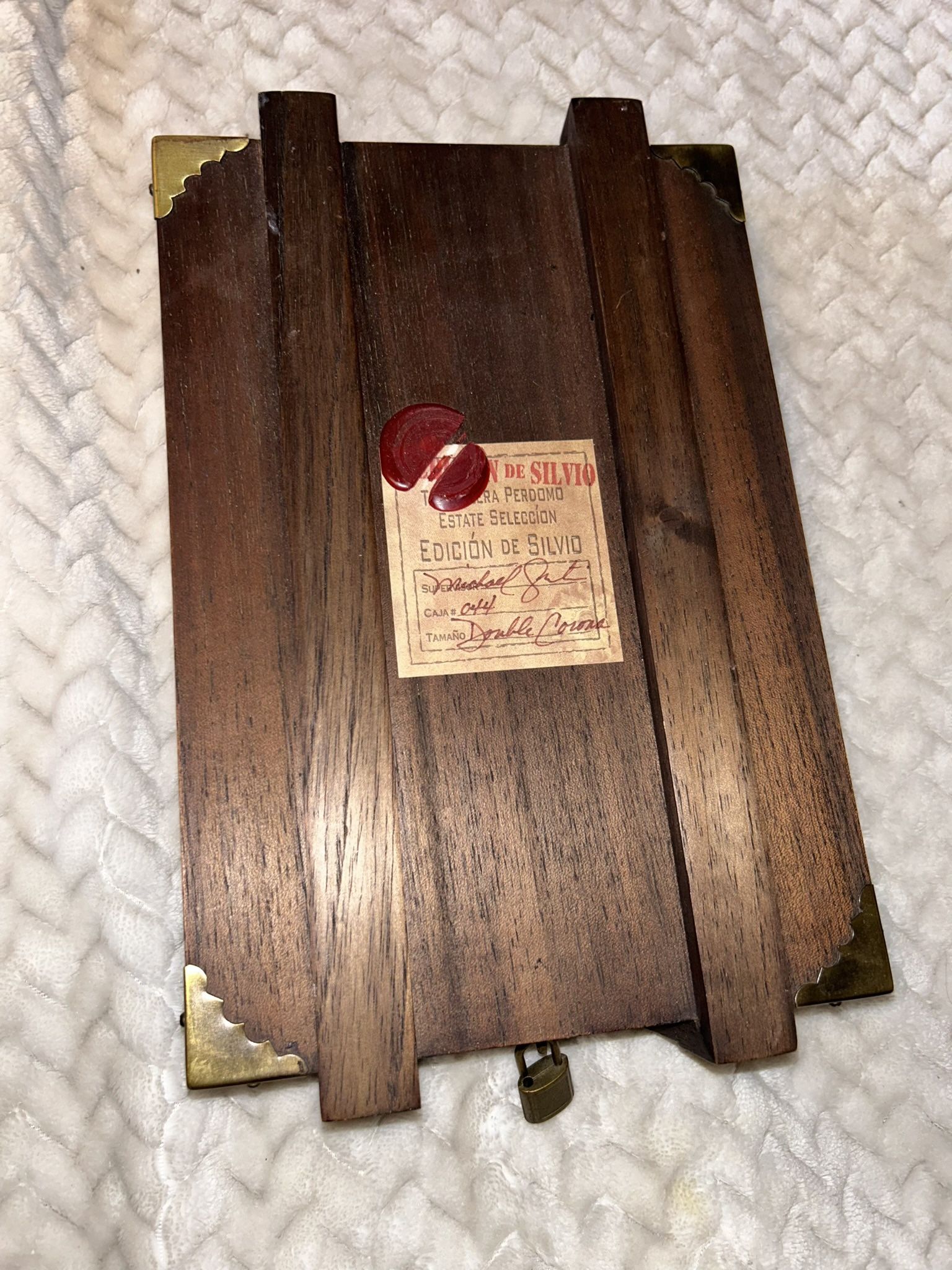 Vintage Perdomo Edicion De Silvio Cigar Box