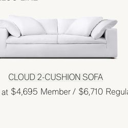 Stunning RH Cloud 2 Sofa and Chair