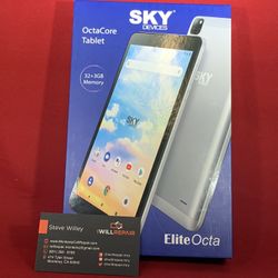 Sky Devices 8” Android Tablet 32GB w/1yr Data Plan Included  $125