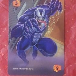 1995 Fleer Marvel Venom OverPower Card Game Vintage Comics Collectible Character
