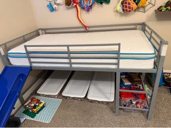 Loft bed with slide