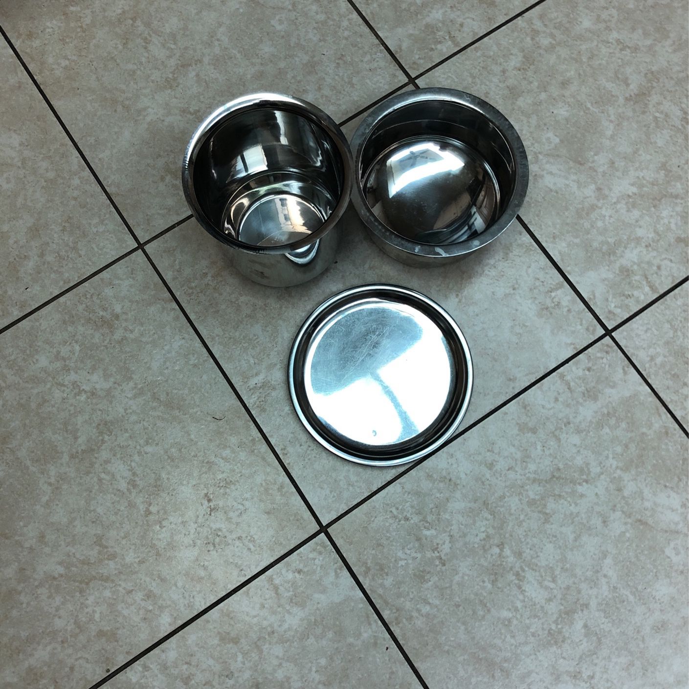 2 Stainless Steel Cooking Pots With One Cover/lid