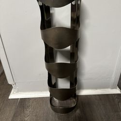 Ikea Stainless Steel Wall Mount Wine Bottle Rack