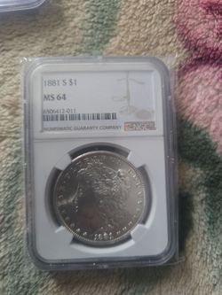 1881 S MS 64 Silver Morgan Dollar