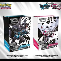 PRESALE Pokemon Center Black Bolt & White Flare Booster Bundle Set  PRESALE