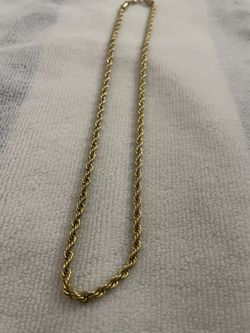 14k Gold Plated Rope Chain 