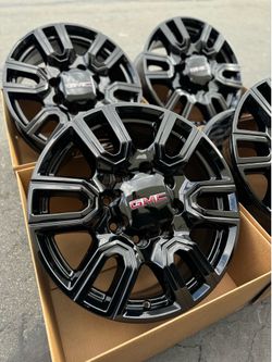 20” GMC Sierra 2500HD AT4 OEM Wheels Gloss Black