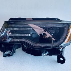 2014-2016 JEEP GRAND CHEROKEE SRT LEFT DRIVER SIDE HEADLIGHT HID XENON AFS OEM BLACK 